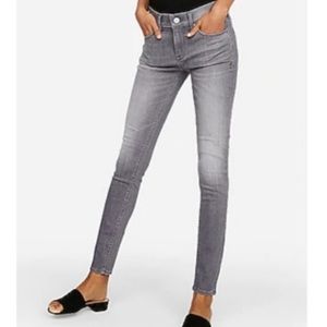 Express Gray Mid Rise Legging Jeans